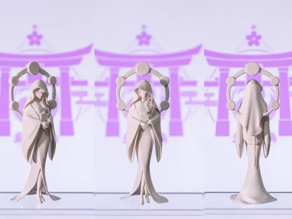 原神 七天神像 6国合集（含底座）3D打印模型