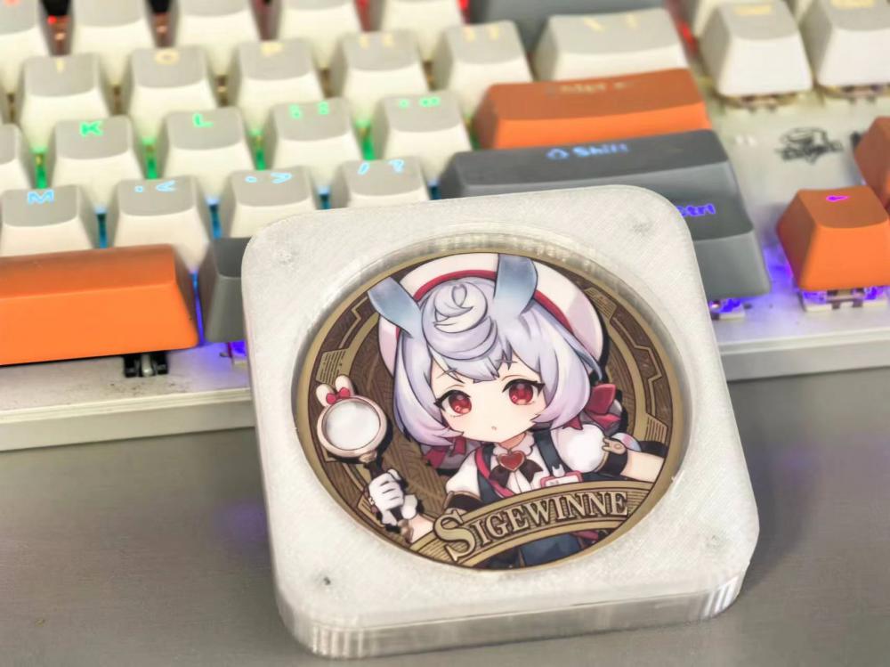吧唧收纳盒58mm单盒3D打印模型
