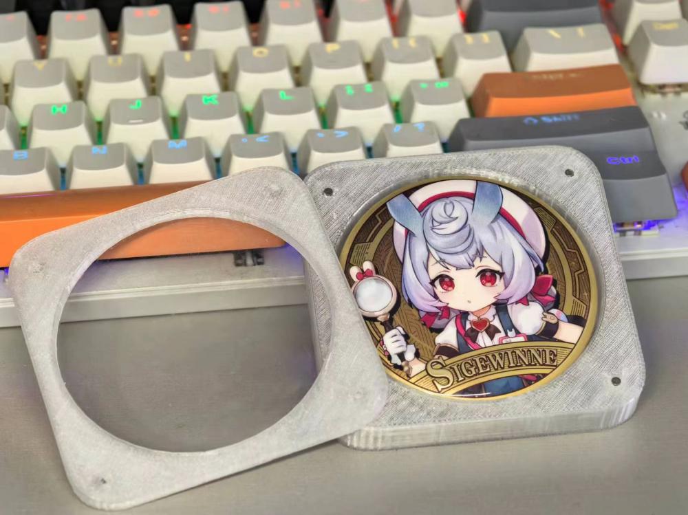 吧唧收纳盒58mm单盒3D打印模型