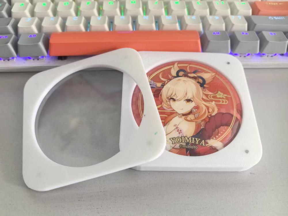 吧唧收纳盒75mm单盒3D打印模型