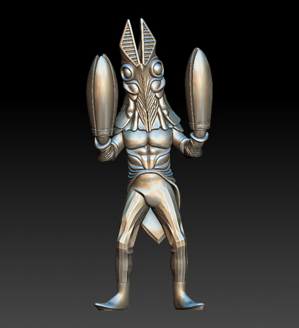 奥特曼怪兽巴尔坦星人3D打印模型