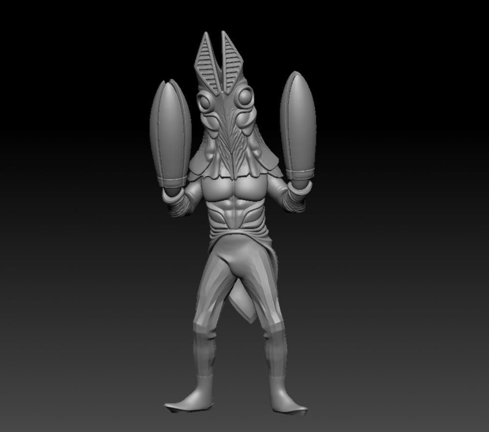 奥特曼怪兽巴尔坦星人3D打印模型