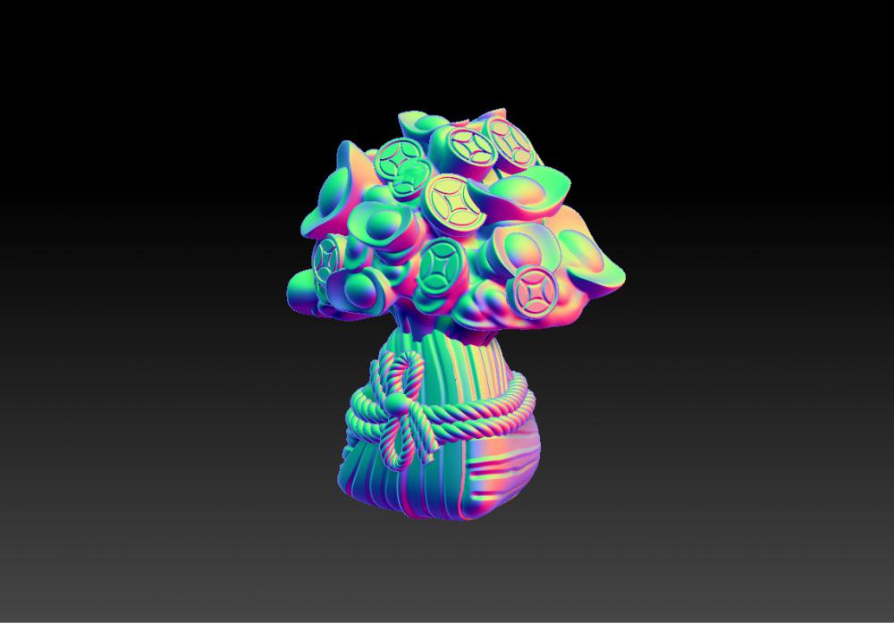 发财粽3D打印模型