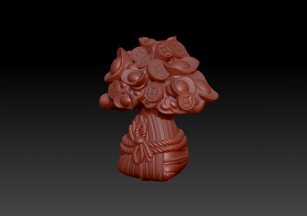 发财粽3D打印模型