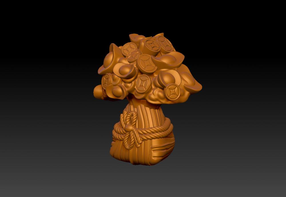 发财粽3D打印模型