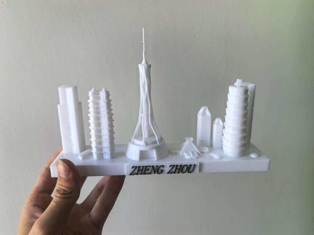 城市天际线——郑州3D打印模型