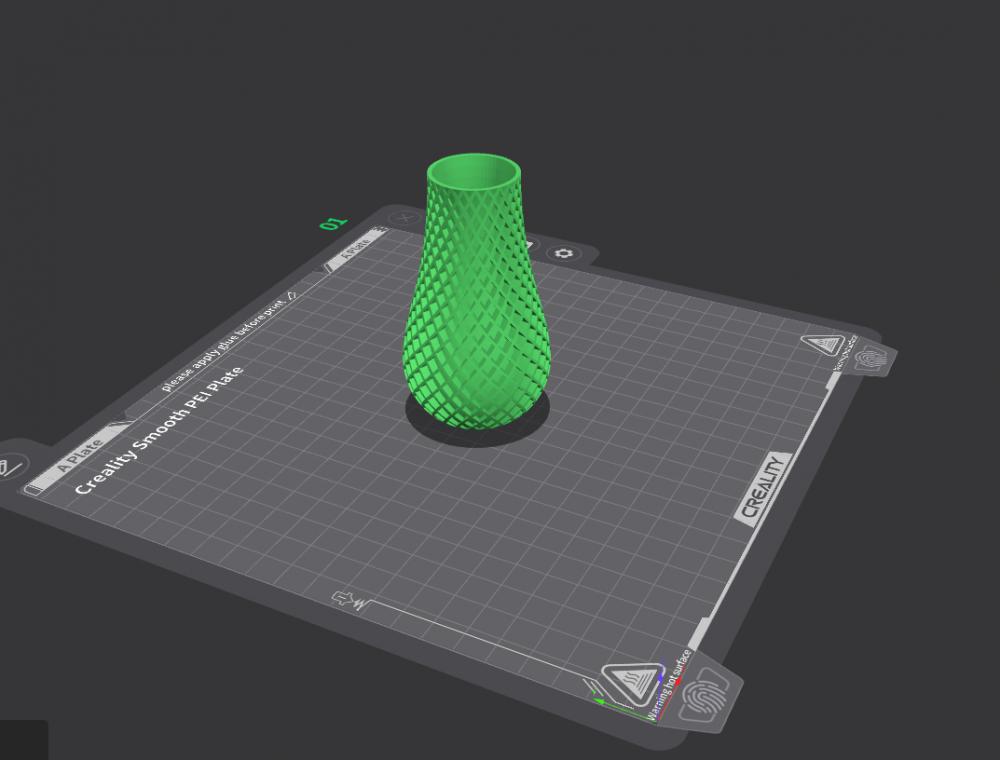 条纹花瓶3D打印模型