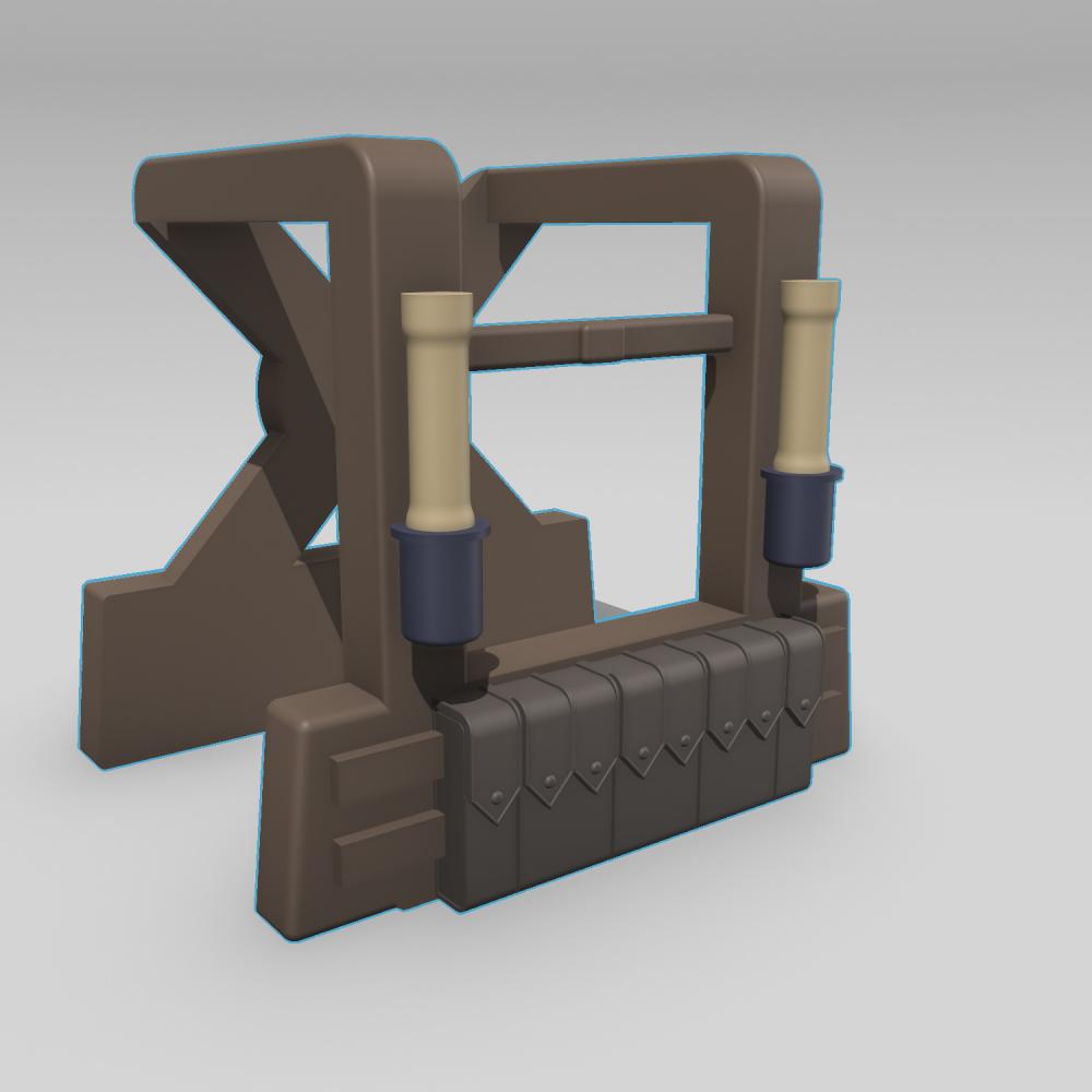 「兼容乐高」人仔背带TypeB3D打印模型