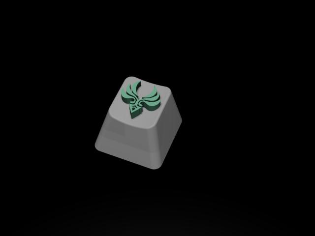 原神中的风元素键帽3D打印模型