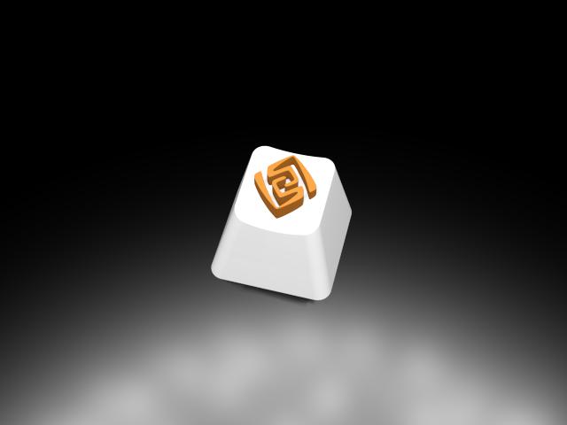 原神中的岩元素键帽3D打印模型