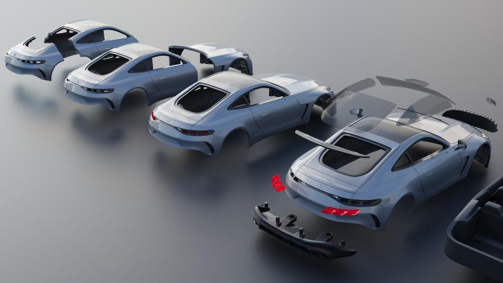 梅赛德斯amggt633D打印模型