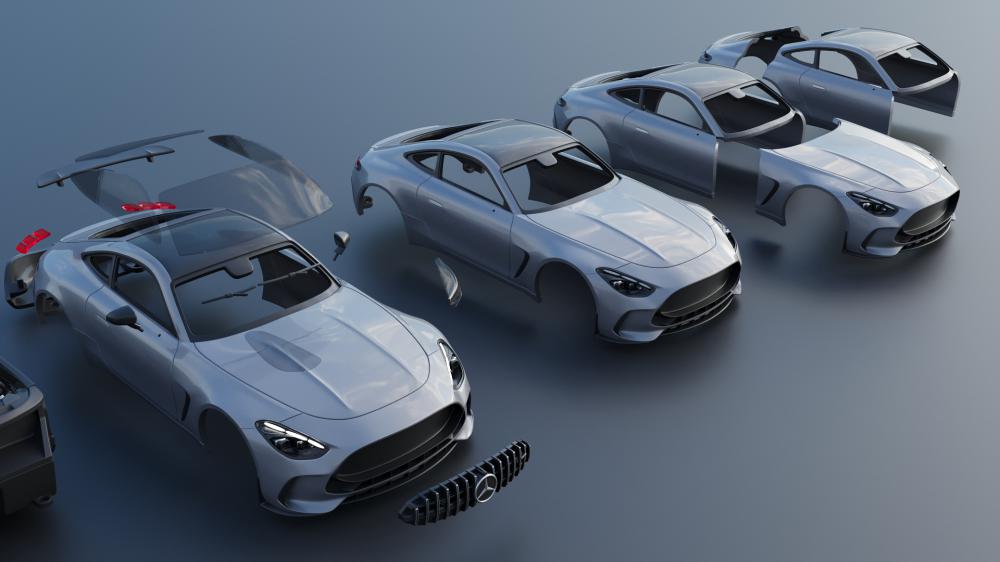 梅赛德斯amggt633D打印模型