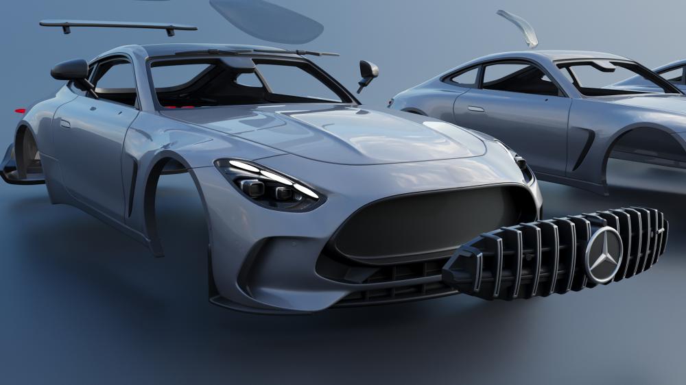 梅赛德斯amggt633D打印模型