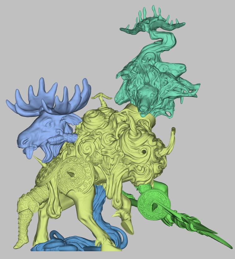 魔鹿3D打印模型