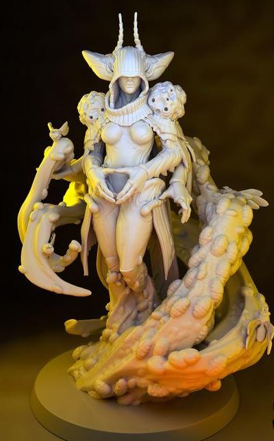 黄蜂女王3D打印模型