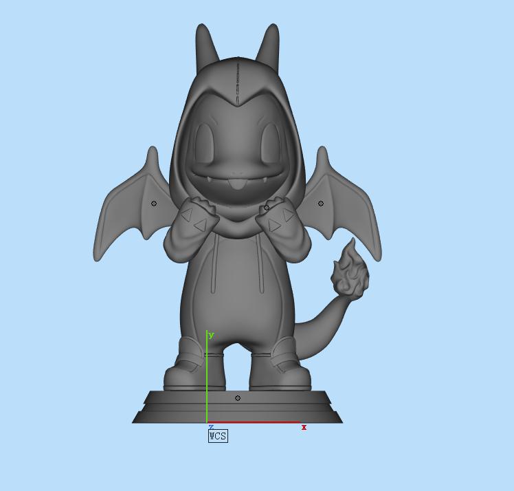 小火龙 口袋怪兽玩具 卡通恐龙  3D打印模型