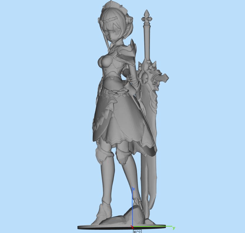 诺艾尔害羞   万能女仆 原神3D打印模型