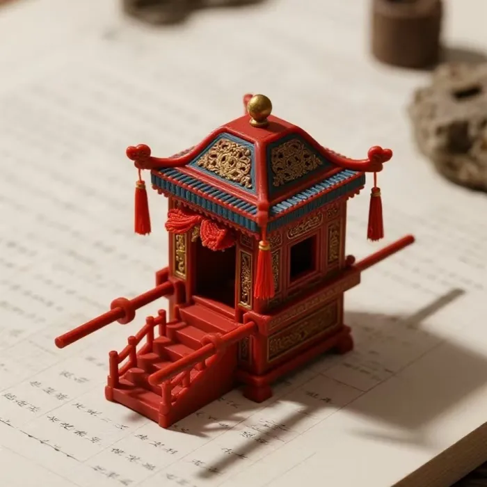 中式花轿3D打印模型