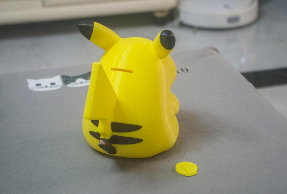 皮卡丘存钱罐3D打印模型