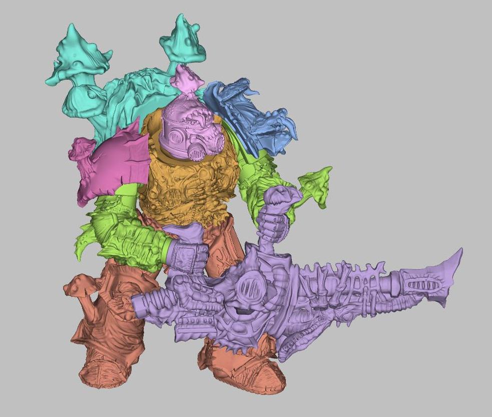 菌人部队3D打印模型