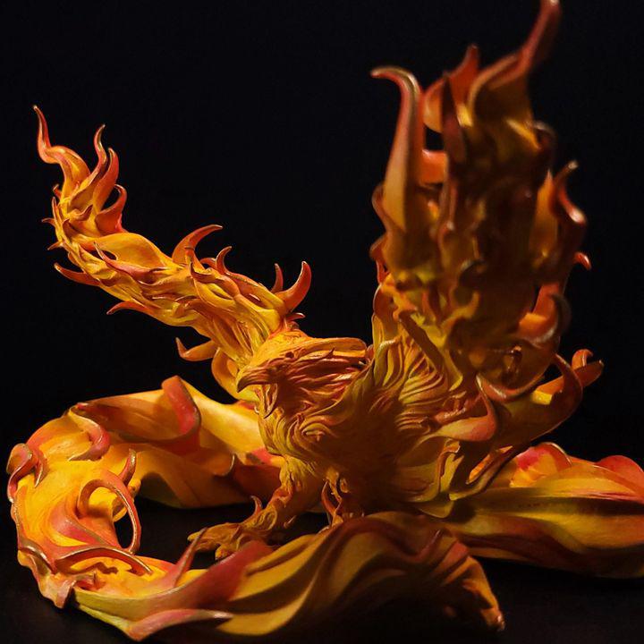 火凤凰3D打印模型