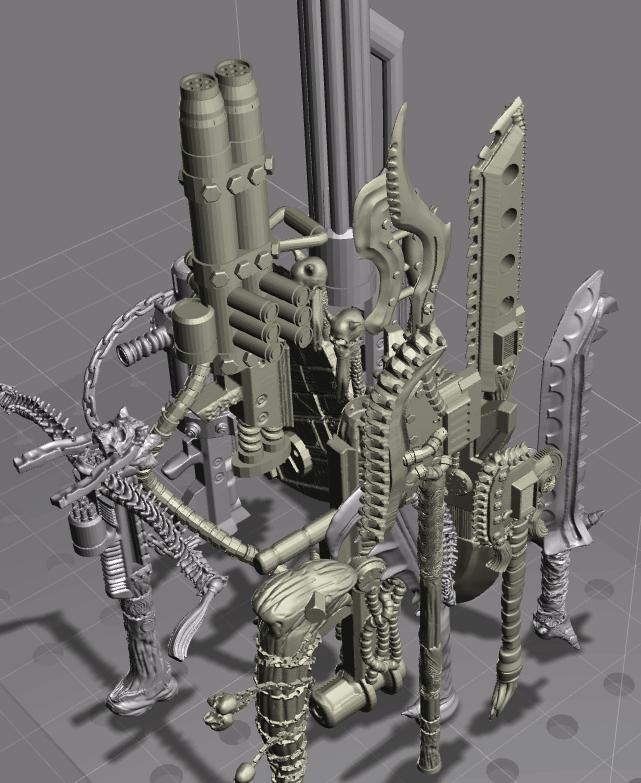 武器库3D打印模型