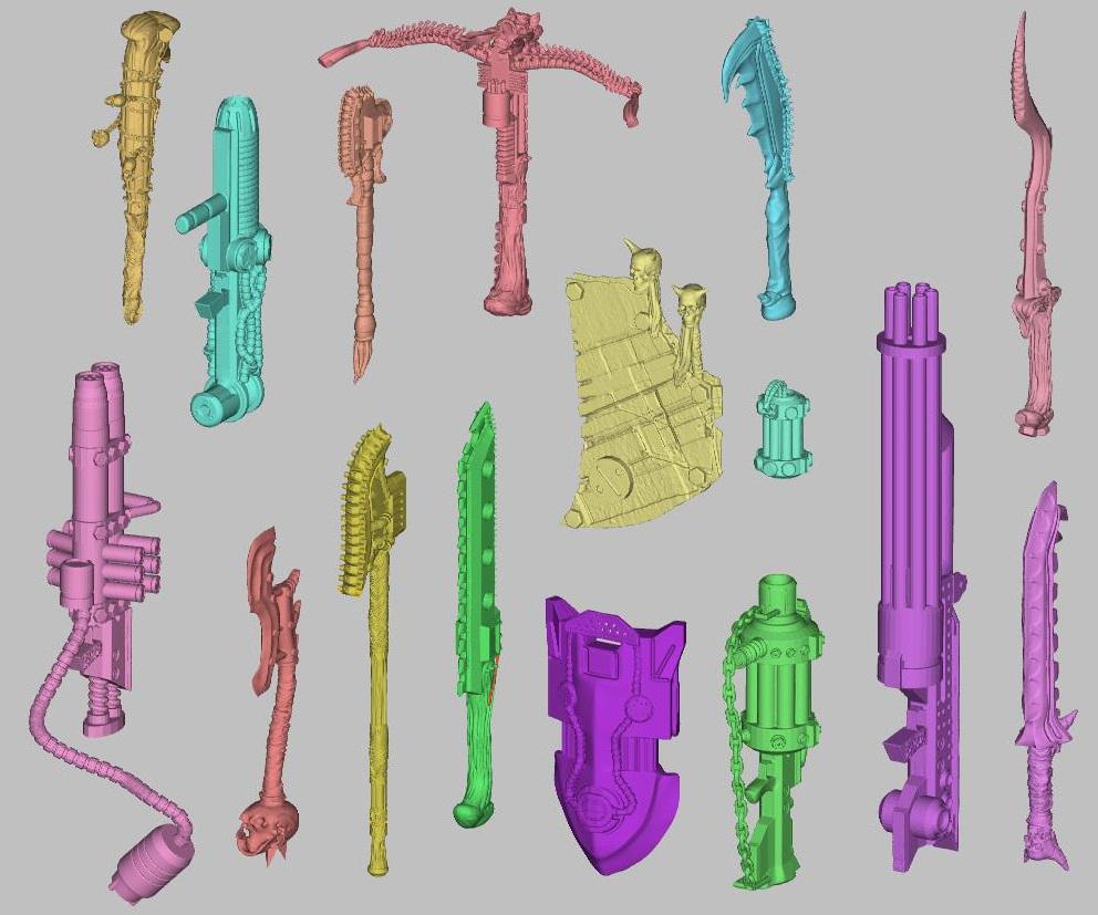 武器库3D打印模型