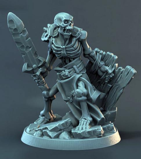 骷髅兵3D打印模型