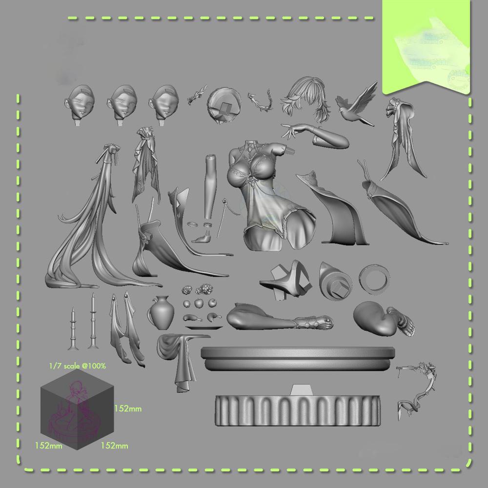 鸣潮 长离 3D打印模型