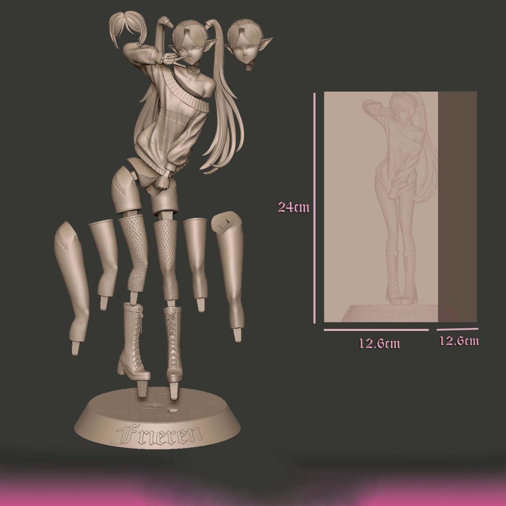 芙莉莲 《葬送的芙莉莲》3D打印模型