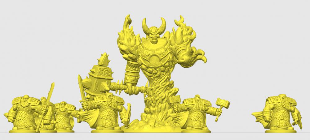 大螺丝和小矮人3D打印模型