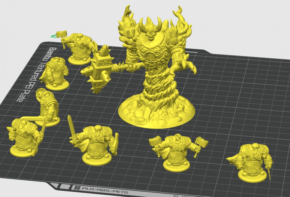 大螺丝和小矮人3D打印模型