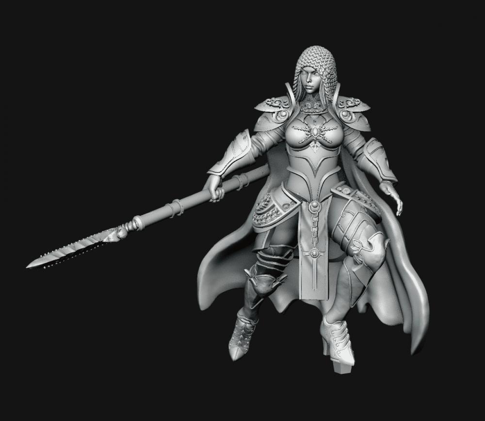 长茅刺客3D打印模型