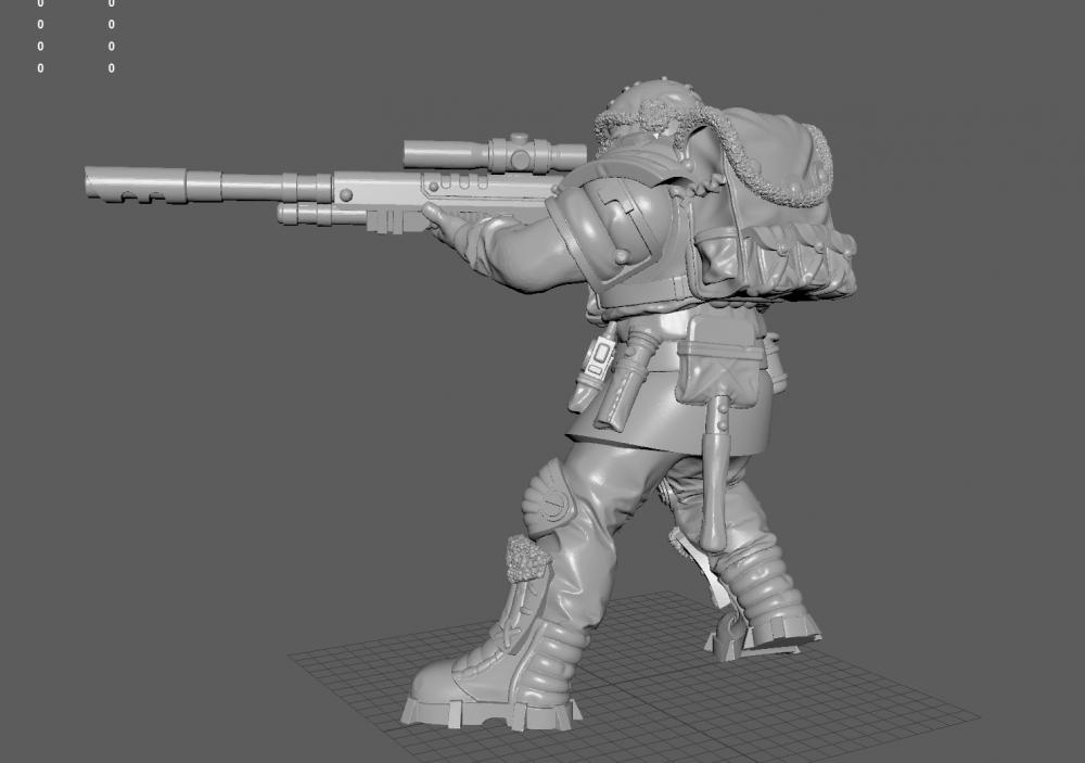 狙击手3D打印模型