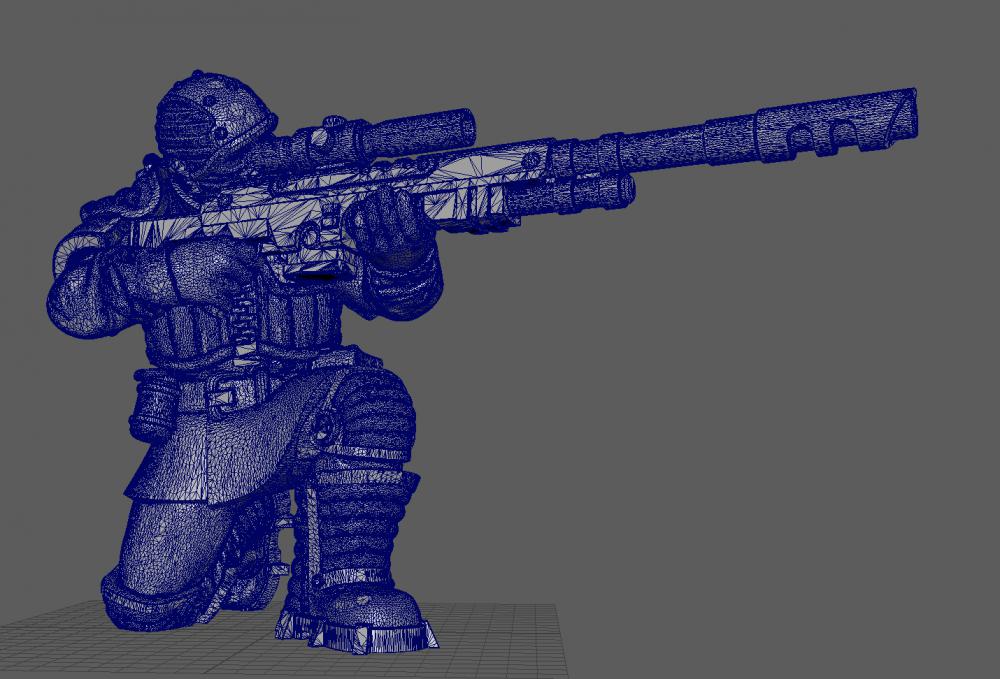 狙击手3D打印模型