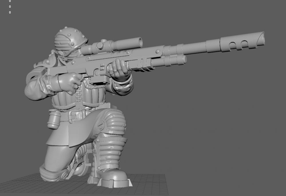 狙击手3D打印模型