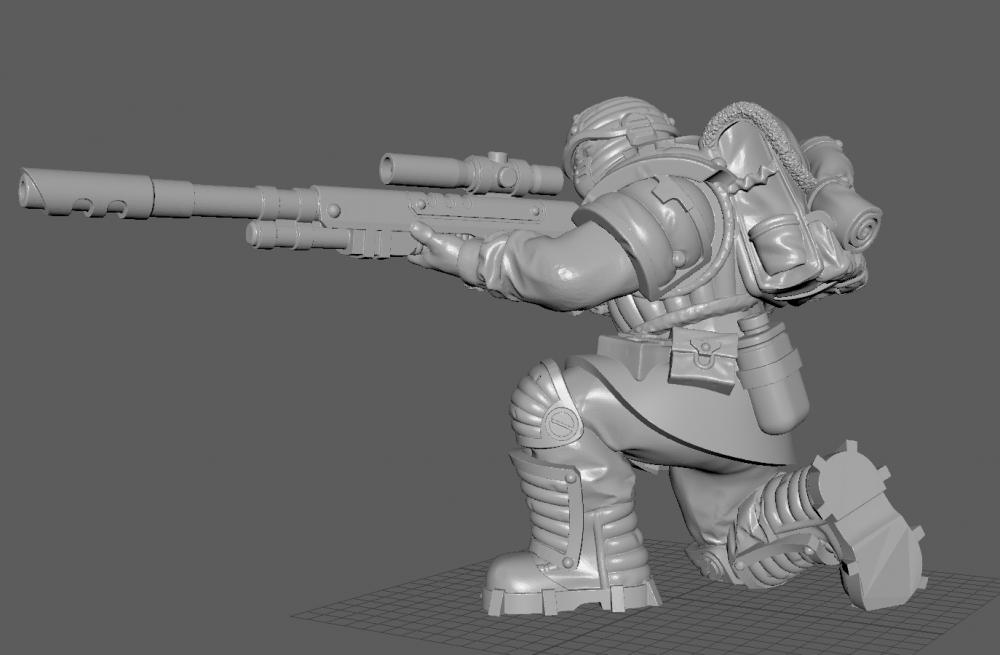 狙击手3D打印模型