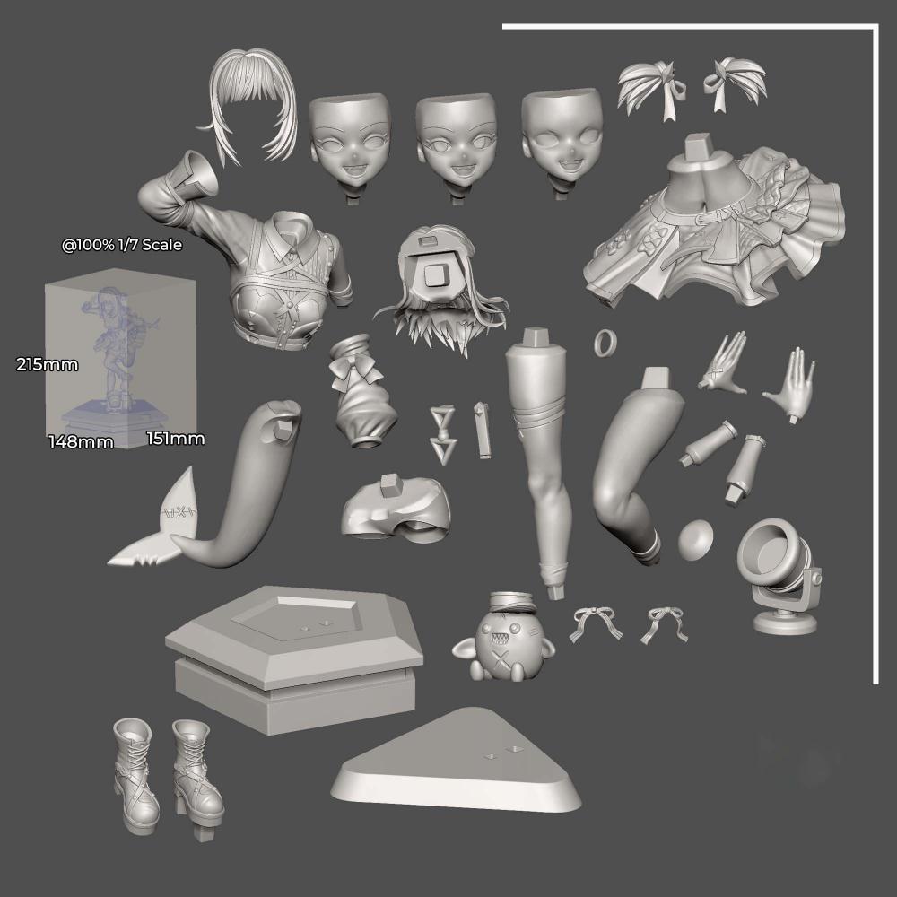 小鲨鱼古拉 虚拟主播3D打印模型