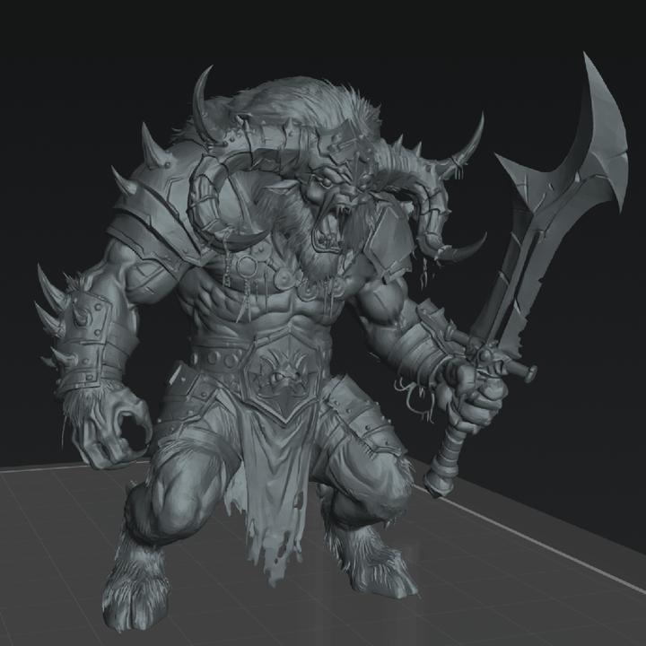 牛魔战士3D打印模型