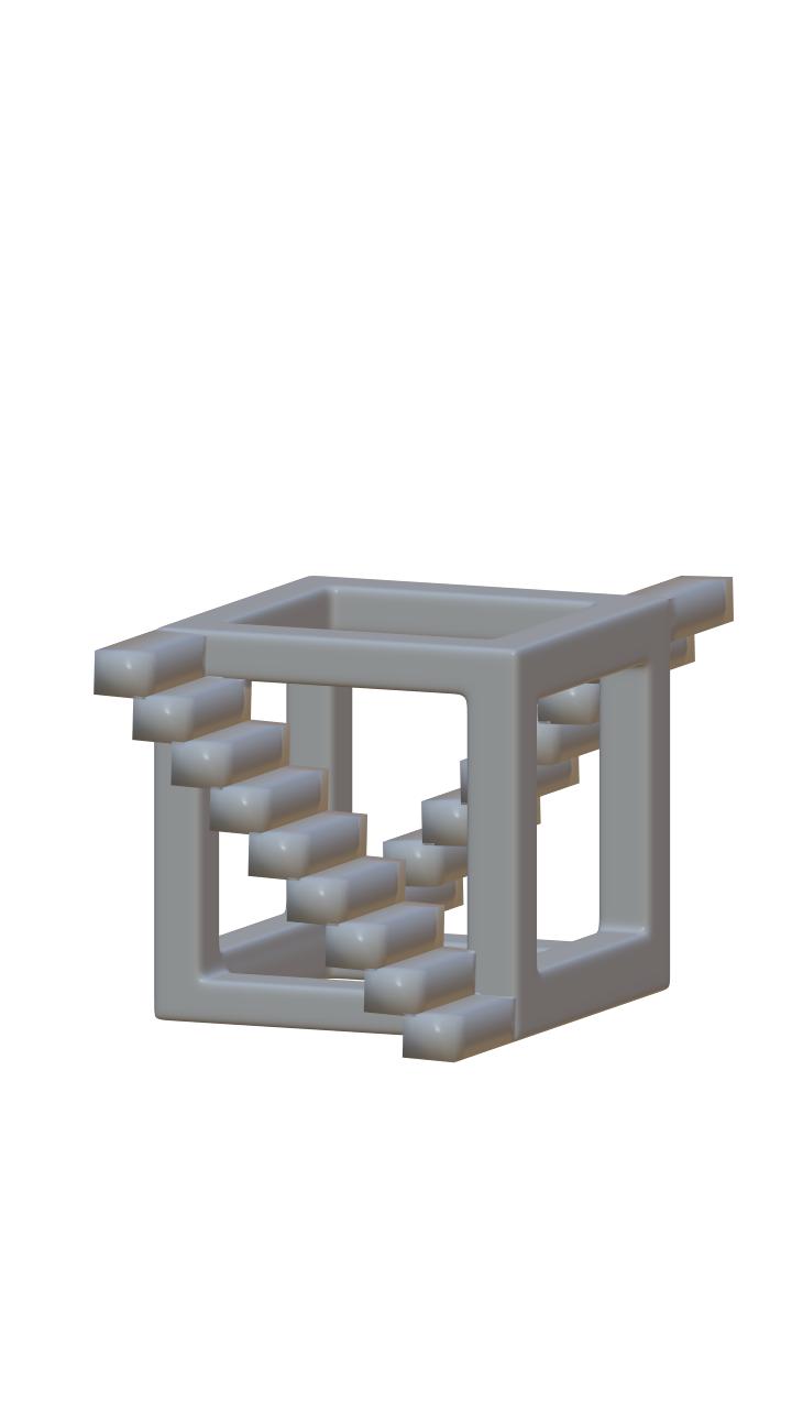 楼梯间3D打印模型