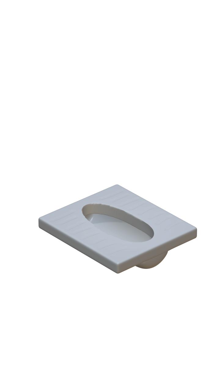 蹲便池3D打印模型