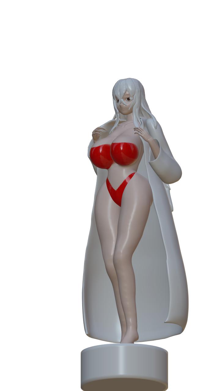 学习建模一个女性3D打印模型