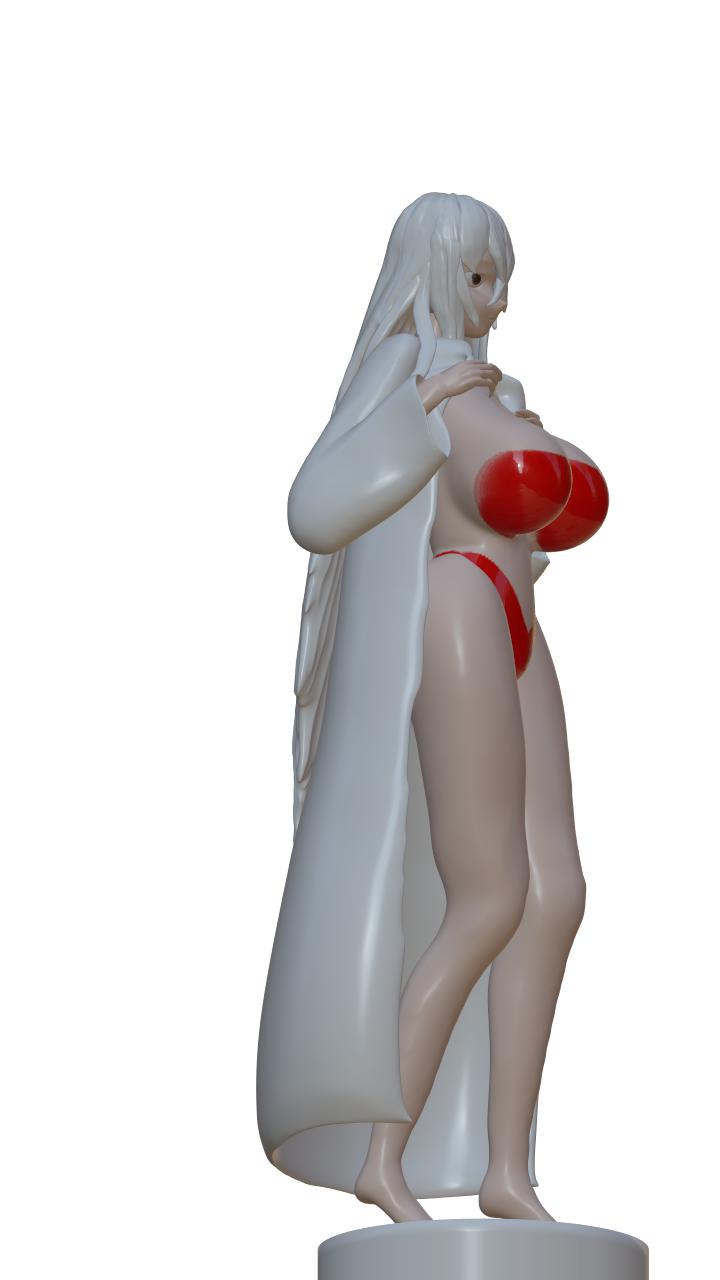 学习建模一个女性3D打印模型