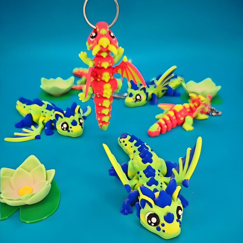 锦鲤龙3D打印模型