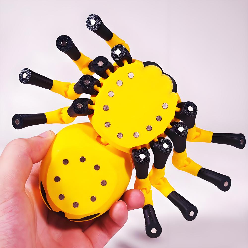 磁吸可爱大眼蜘蛛3D打印模型