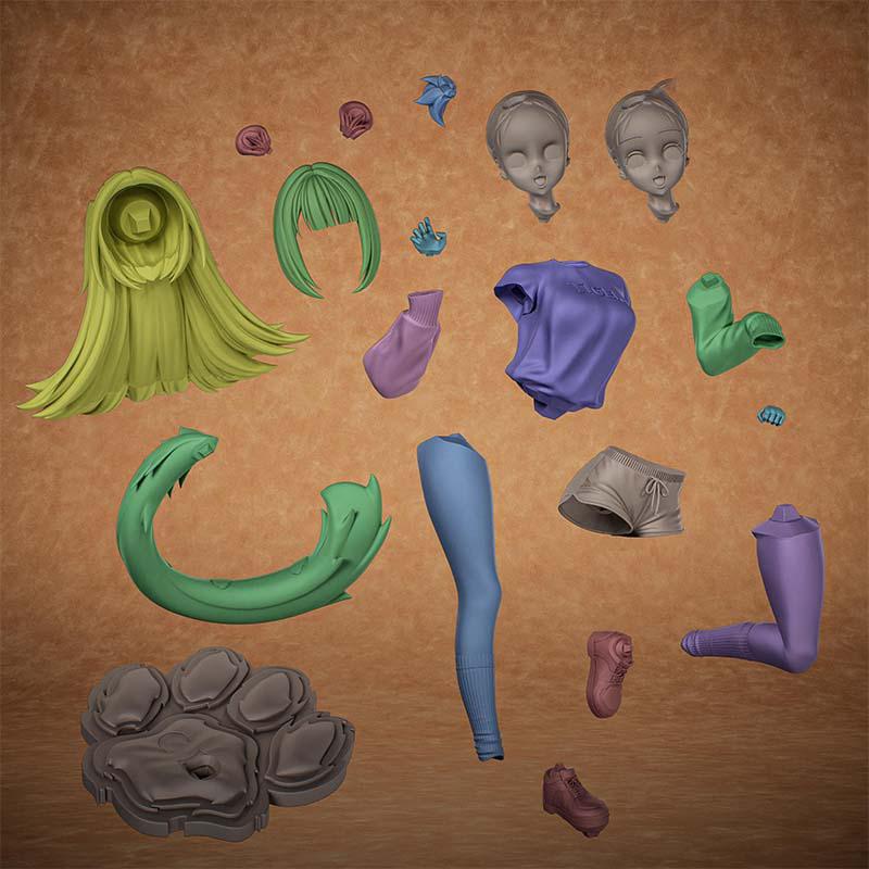 绝区零 橘福福3D打印模型