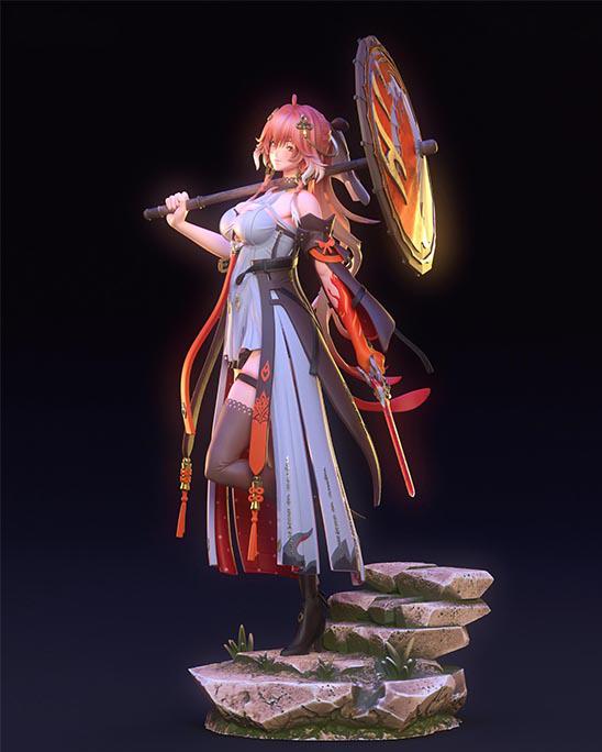 鸣潮 长离3D打印模型