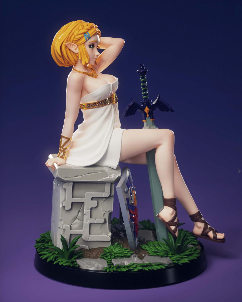 塞尔达公主3D打印模型
