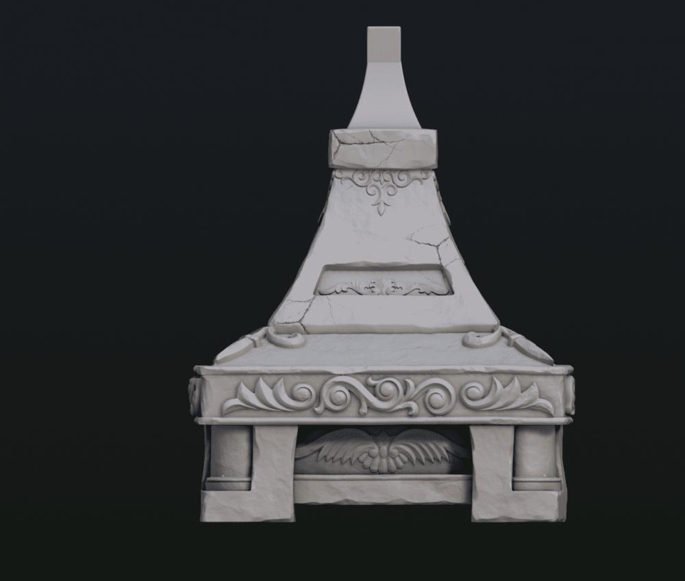 女武半身像A3D打印模型