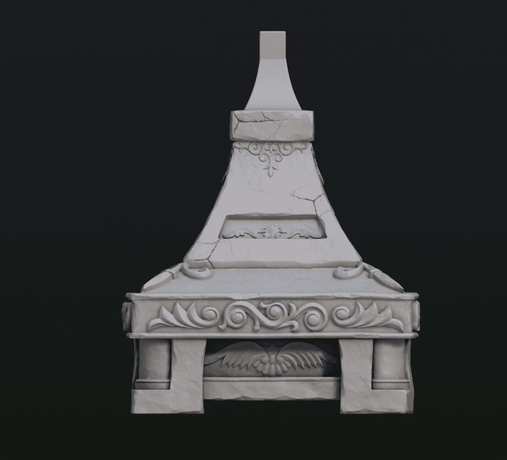 女武半身像B3D打印模型